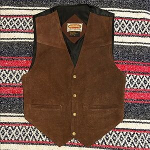 Brown Suede Men's Vest